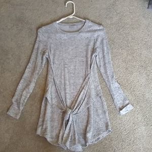 NEVER WORN Grey Dalia Long Sleeved Dress